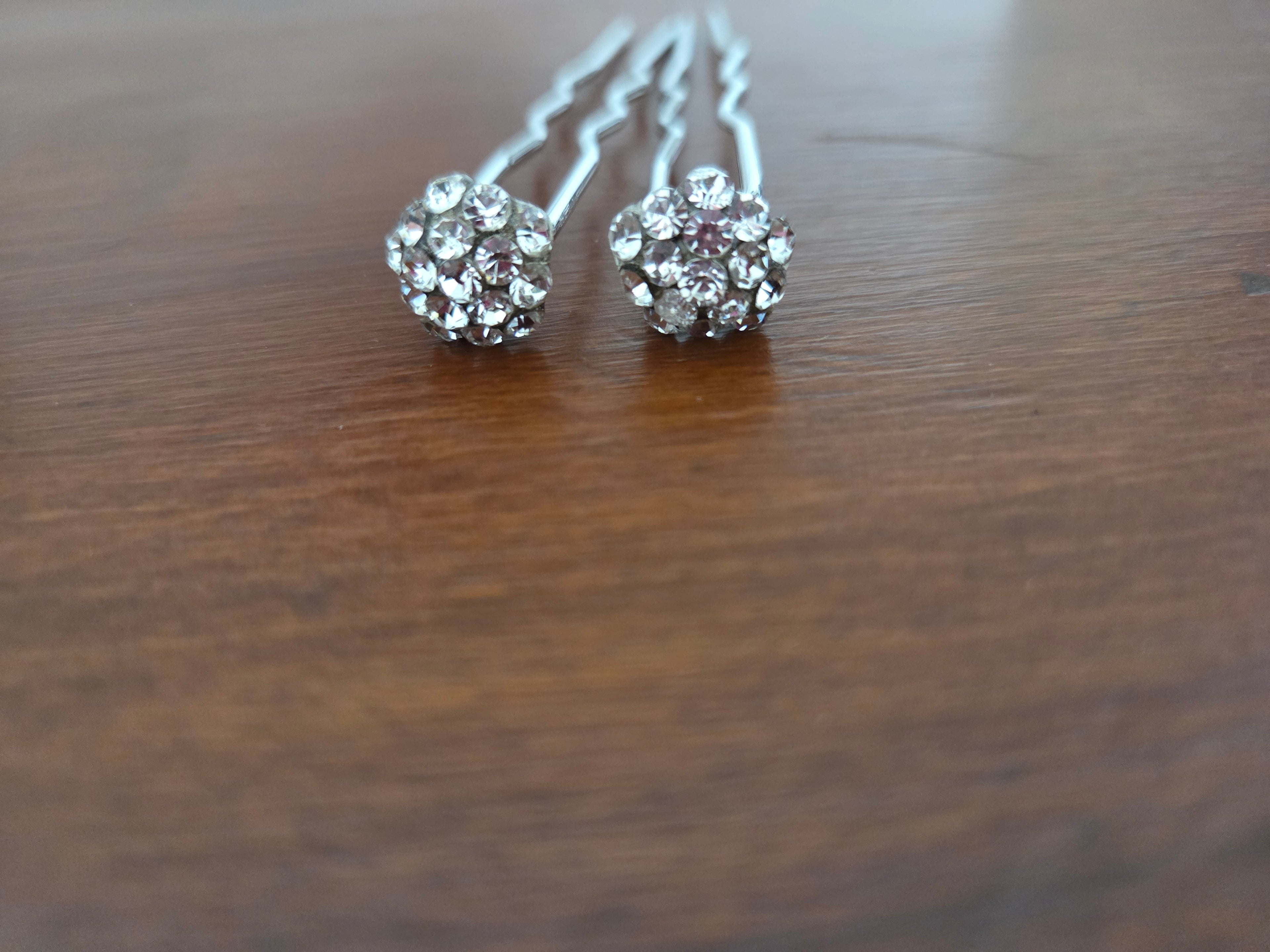 Rhinestone hair pins