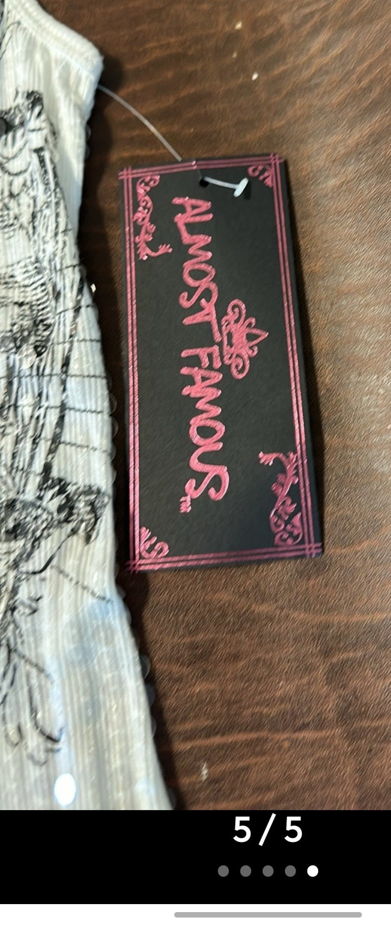 Ladies Almost Famous Sequin Tank