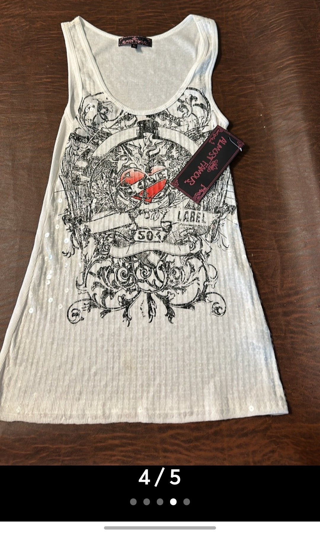 Ladies Almost Famous Sequin Tank