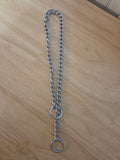 Silver Choke Chain Dog Collar