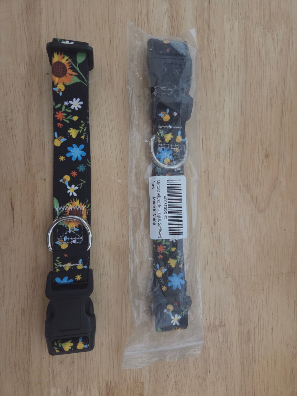 Adjustable Sunflower Dog Collar